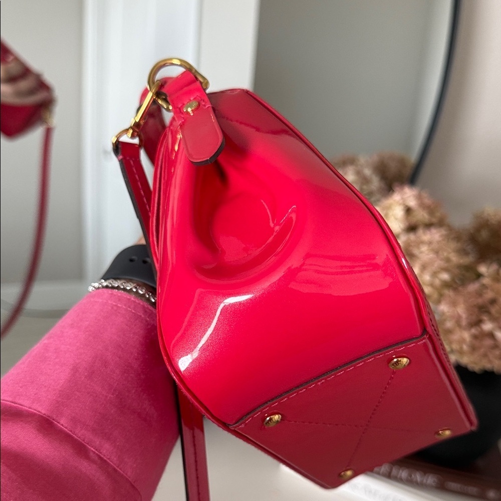Louis Vuitton Pasadena Handbag Red AUTHENTIC #SR2156 - Picture 7 of 15
